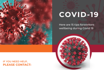 Here are 15 tips forworkers wellbeing during Covid 19